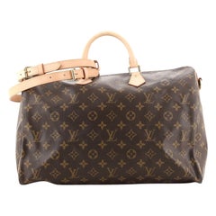 Louis Vuitton Speedy Bandouliere Tasche Monogramm Segeltuch 40