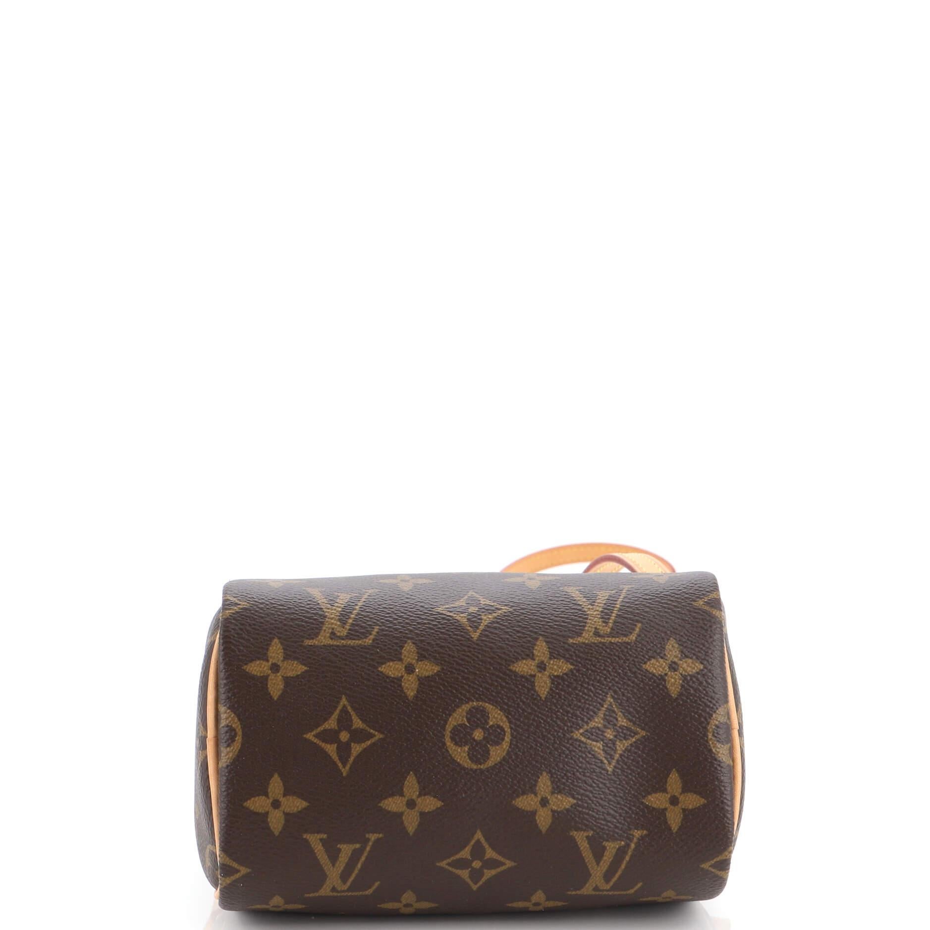 Women's or Men's Louis Vuitton Speedy Bandouliere Bag Monogram Canvas Nano
