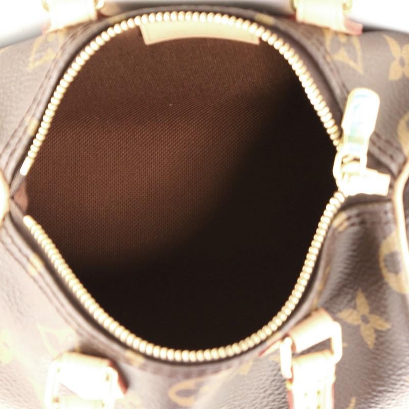 Black Louis Vuitton Speedy Bandouliere Bag Monogram Canvas Nano