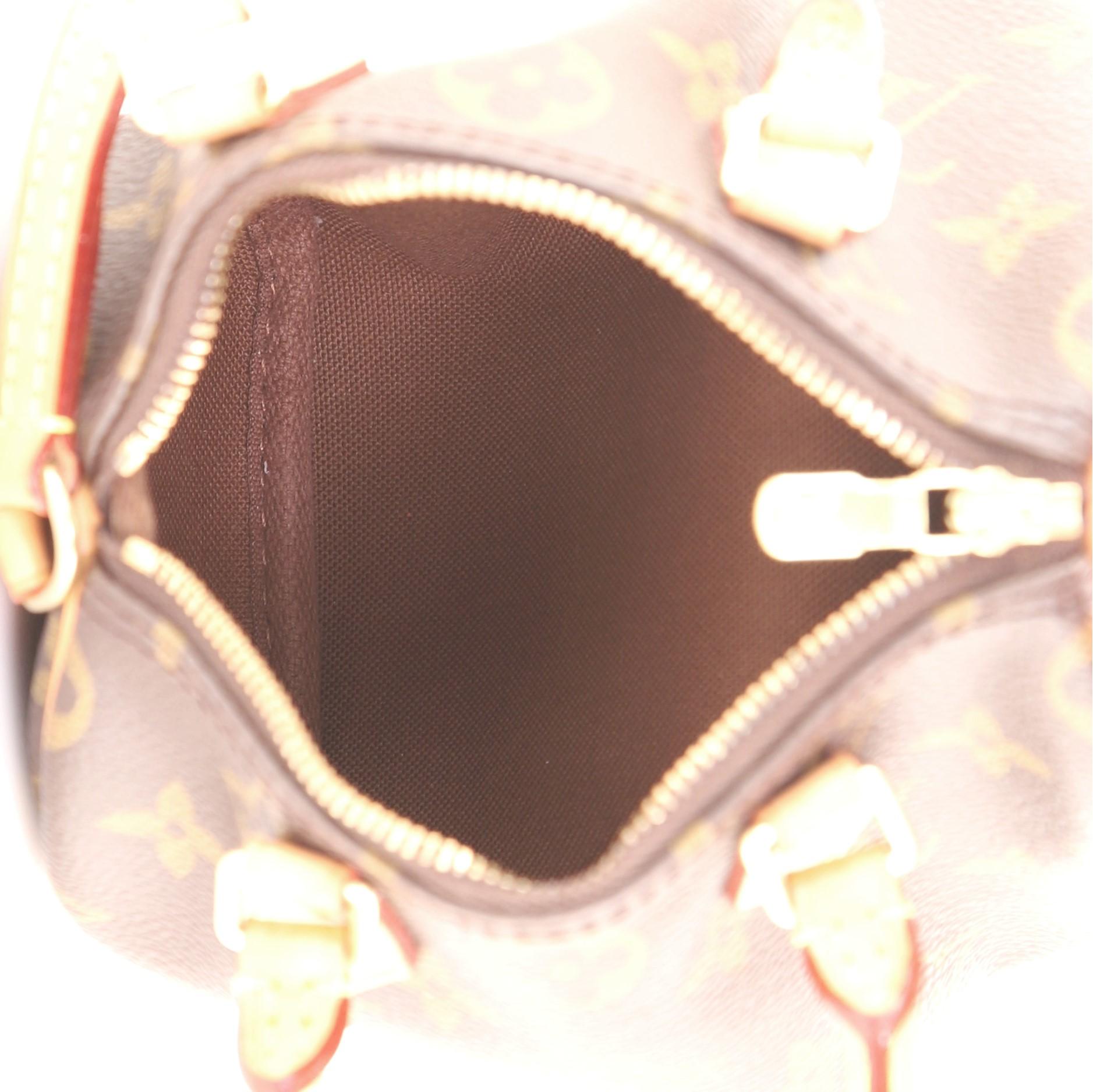 Women's or Men's Louis Vuitton Speedy Bandouliere Bag Monogram Canvas Nano