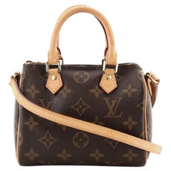 Louis Vuitton Black Monogram Empreinte Leather Nano Speedy Bag