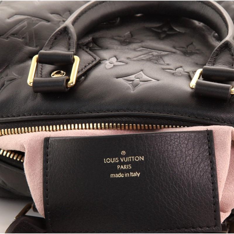 Women's or Men's Louis Vuitton Speedy Bandouliere Bag Monogram Embossed Puffy Lambskin 22
