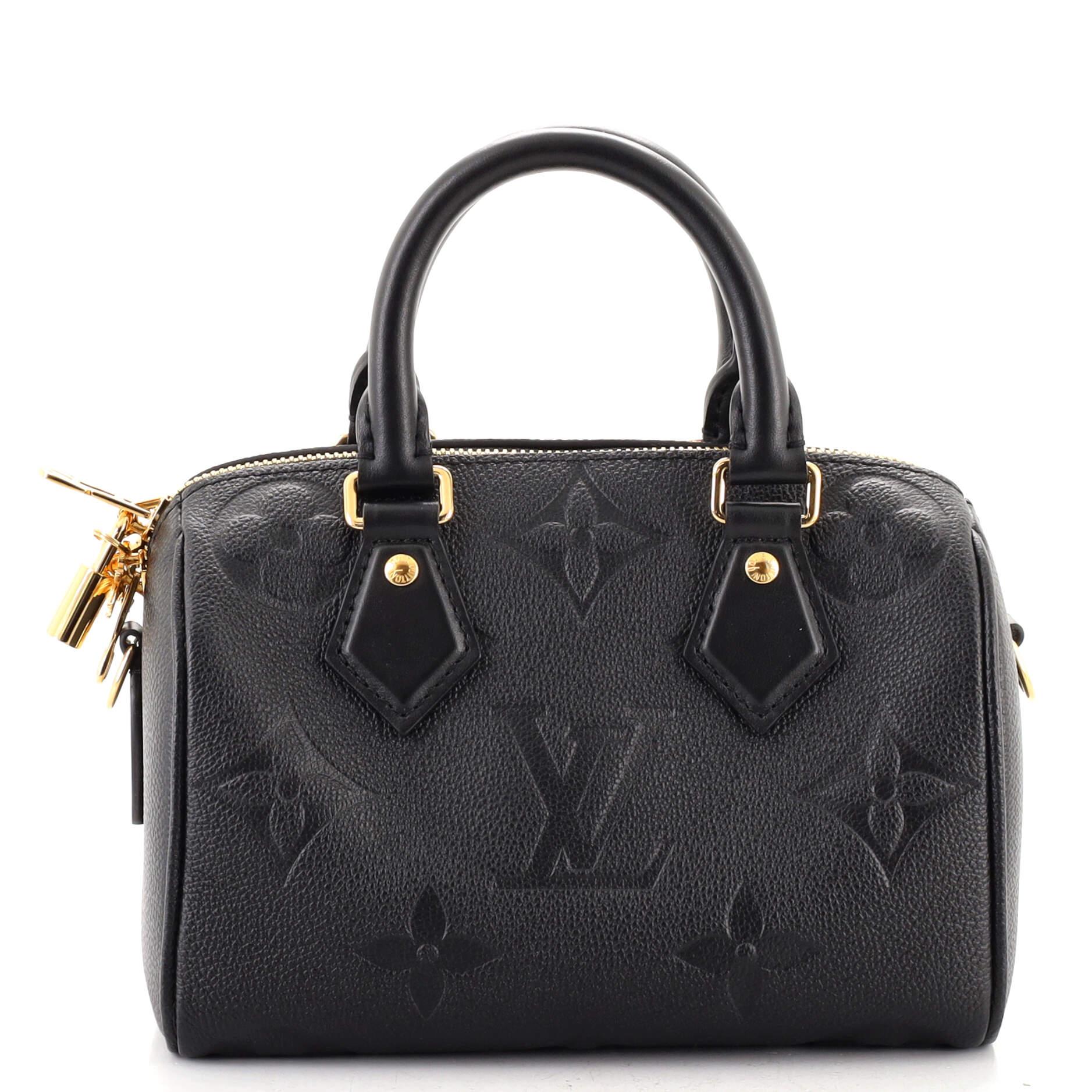 Louis Vuitton Speedy Bandouliere Bag Monogram Empreinte Giant 20 In Good Condition In NY, NY