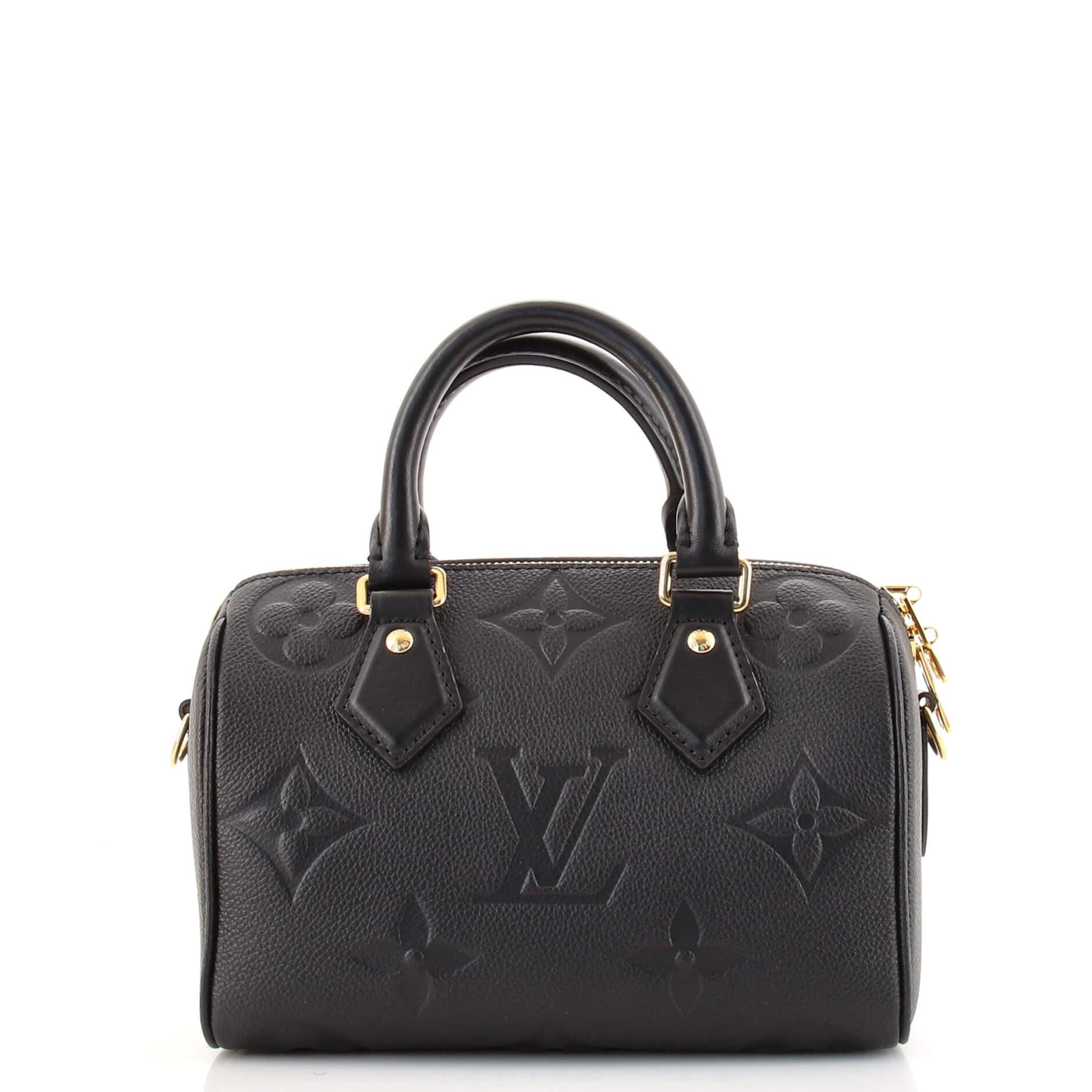 Louis Vuitton Speedy Bandouliere Bag Monogram Empreinte Giant 20 In Good Condition In NY, NY