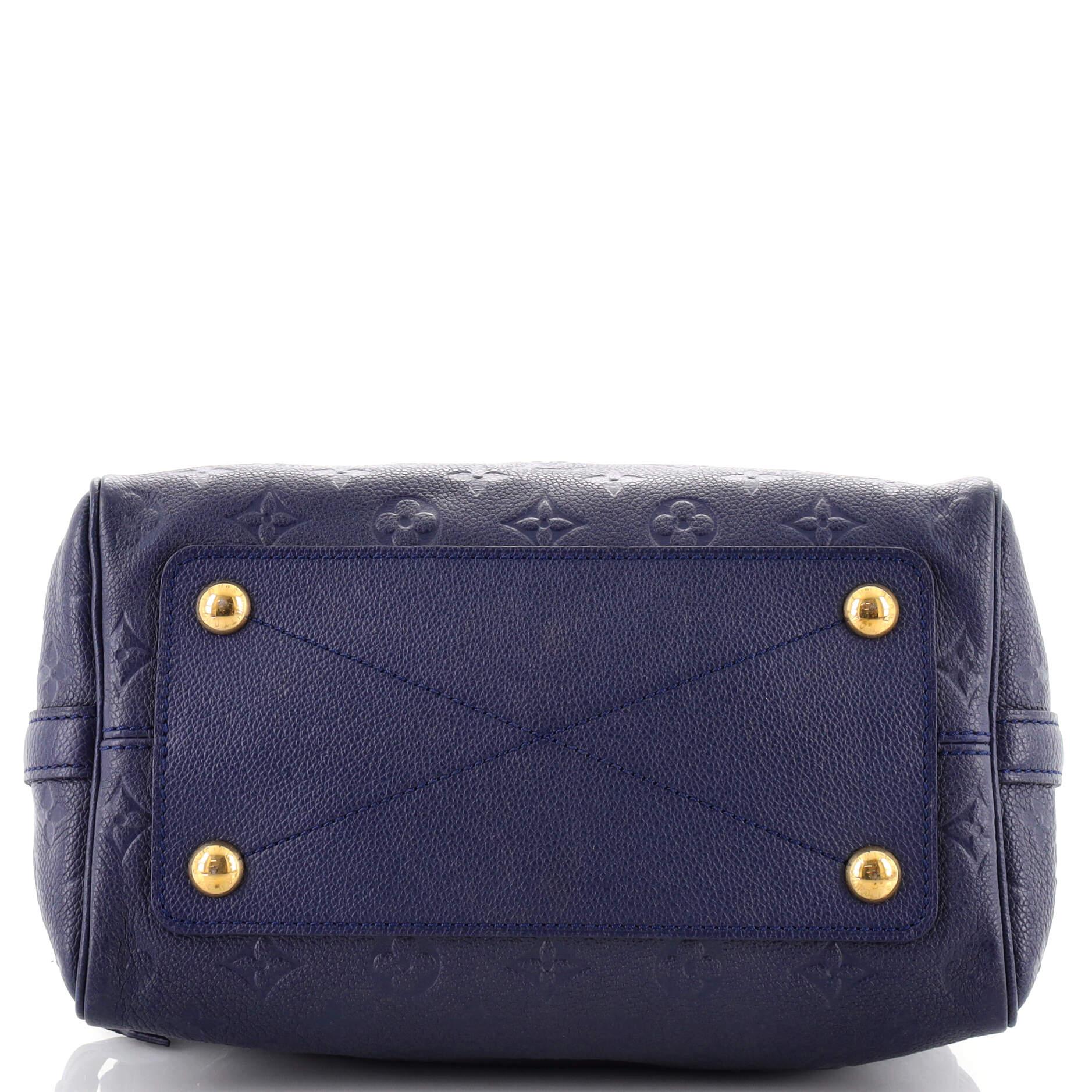 Louis Vuitton Speedy Bandouliere Bag Monogram Empreinte Leather 25 In Good Condition In NY, NY