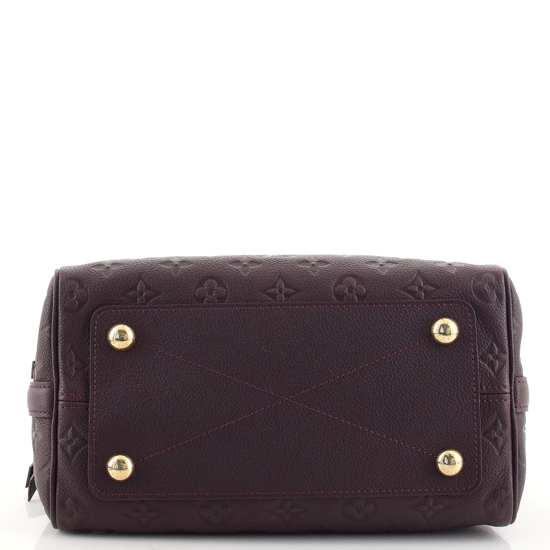 Women's or Men's Louis Vuitton Speedy Bandouliere Bag Monogram Empreinte Leather 25