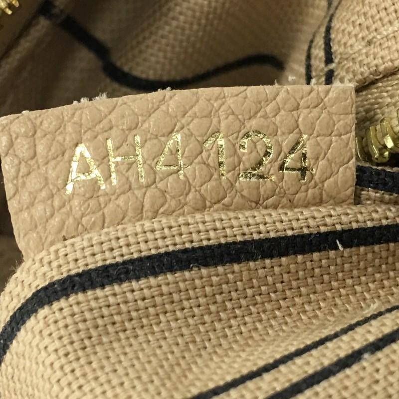 Beige Louis Vuitton Speedy Bandouliere Bag Monogram Empreinte Leather 25