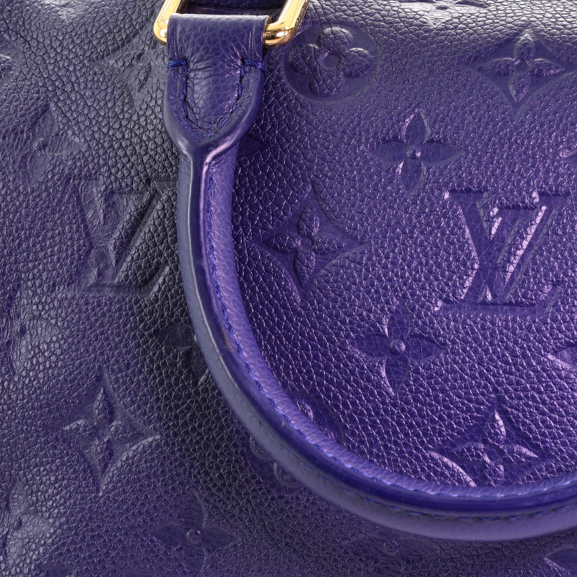 Louis Vuitton Speedy Bandouliere Bag Monogram Empreinte Leather 25 1