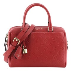 Louis Vuitton Speedy Bandouliere Bag Monogram Empreinte Leather 25