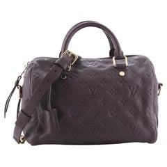 Louis Vuitton Speedy Bandouliere Bag Monogram Empreinte Leather 25