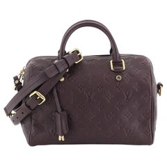 Louis Vuitton Speedy Bandouliere Bag Monogram Empreinte Leather 25