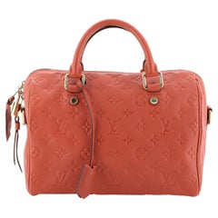 Louis Vuitton Speedy Bandouliere Bag Monogram Empreinte Leather 25