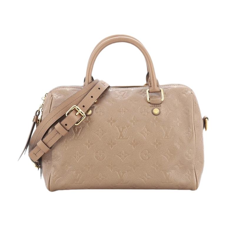 Louis Vuitton Speedy Bandouliere Bag Monogram Empreinte Leather 25 