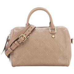 Louis Vuitton Speedy Bandouliere Bag Monogram Empreinte Leather 25