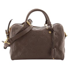 Louis Vuitton Speedy Bandouliere Bag Monogram Empreinte Leather 25