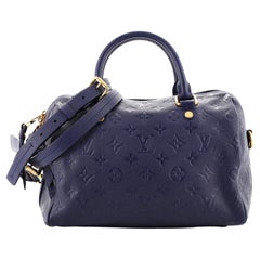 Louis Vuitton Speedy Bandouliere Bag Monogram Empreinte Leather 25