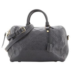 Louis Vuitton Speedy Bandouliere Bag Monogram Empreinte Leather 30