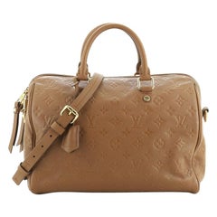 Louis Vuitton Speedy Bandouliere Bag Monogram Empreinte Leather 30 