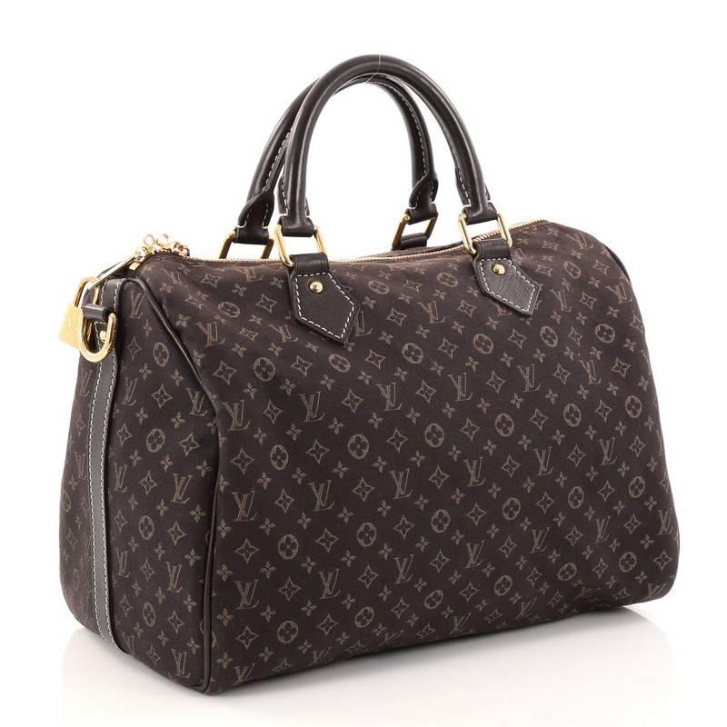 Black Louis Vuitton Speedy Bandouliere Bag Monogram Idylle 30