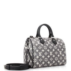Louis Vuitton Speedy Bandouliere Bag Monogram Jacquard Denim 25