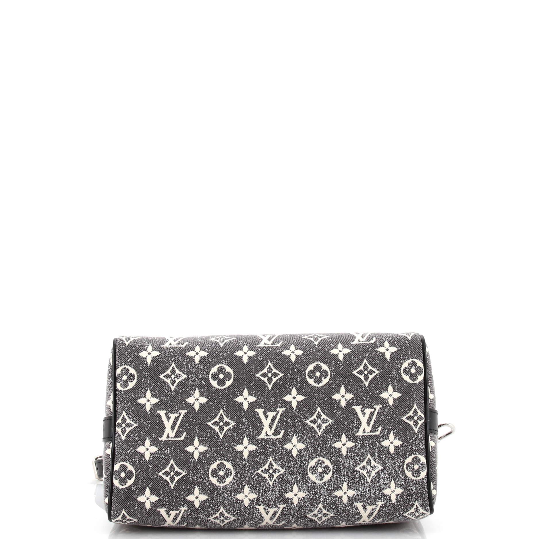 Women's or Men's Louis Vuitton Speedy Bandouliere Bag Monogram Jacquard Denim 25