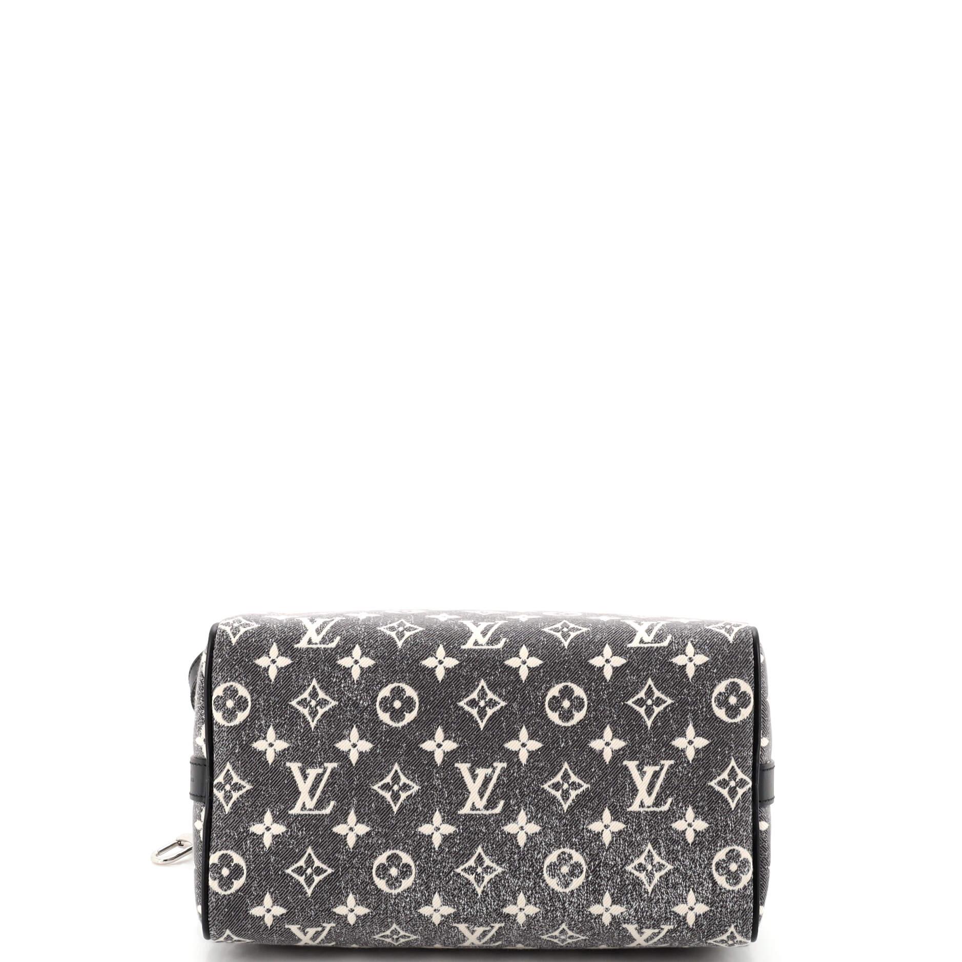 Women's or Men's Louis Vuitton Speedy Bandouliere Bag Monogram Jacquard Denim 25