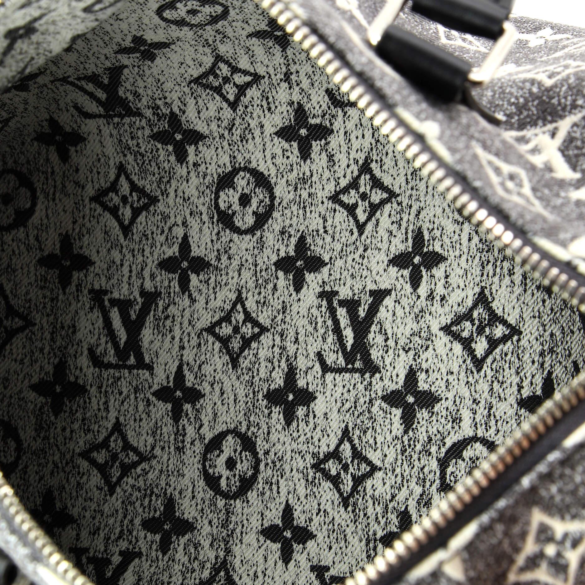 Louis Vuitton Speedy Bandouliere Bag Monogram Jacquard Denim 25 1
