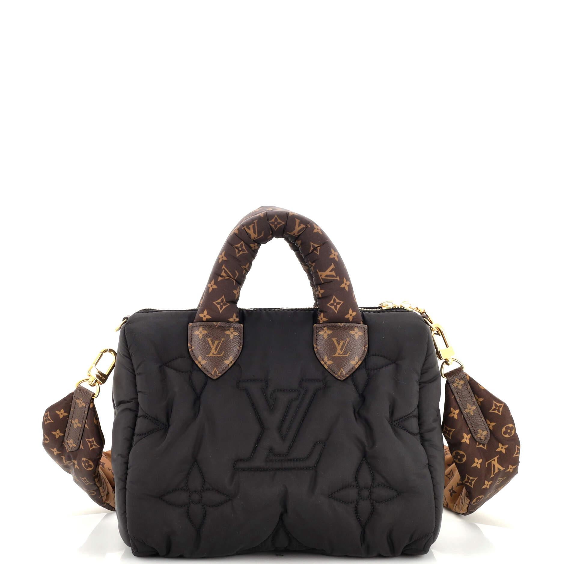 Louis Vuitton Speedy Bandouliere Bag Monogram Quilted Econyl Nylon 25 In Good Condition In NY, NY