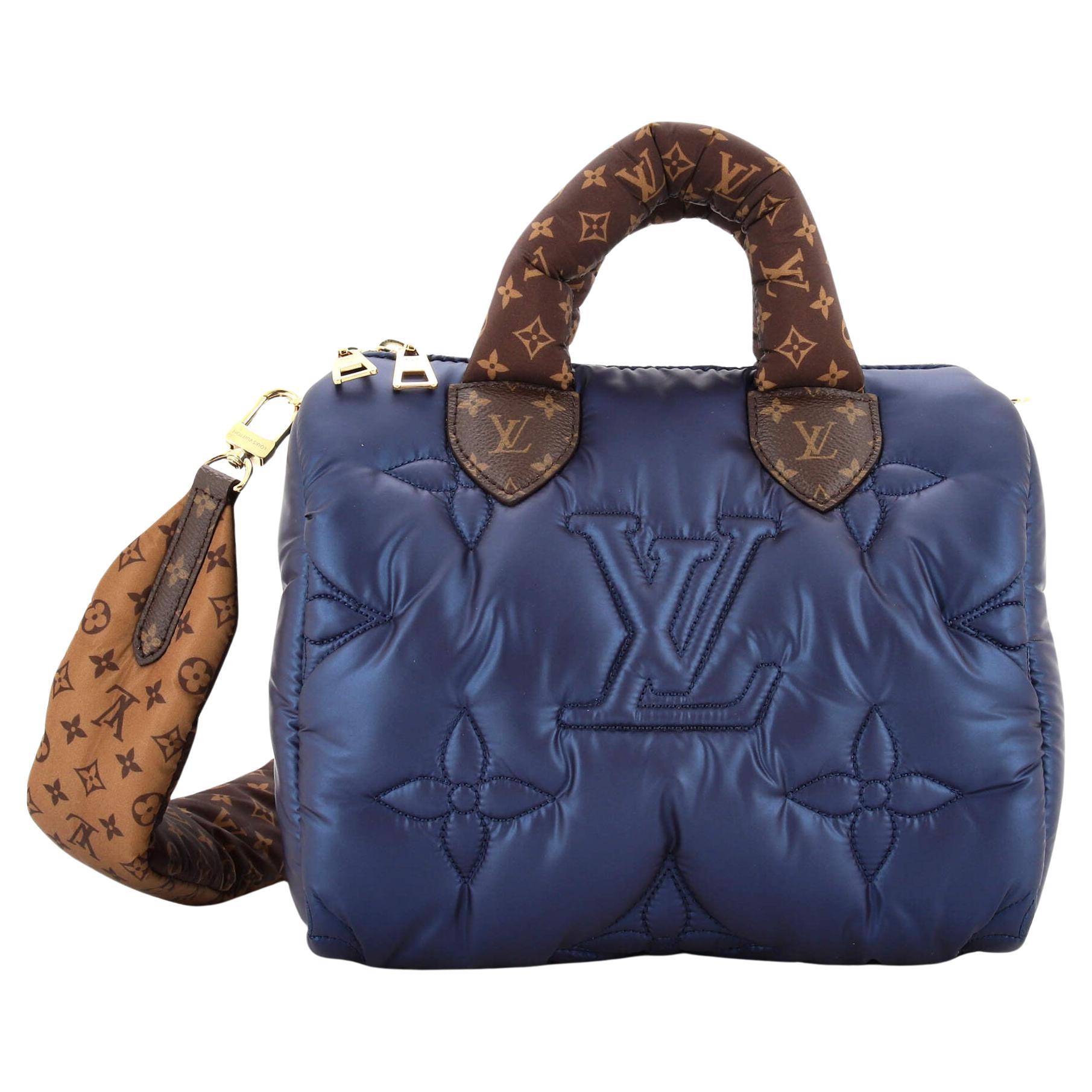 Louis Vuitton Speedy Bandouliere Bag Monogram Quilted Econyl Nylon 25 For Sale