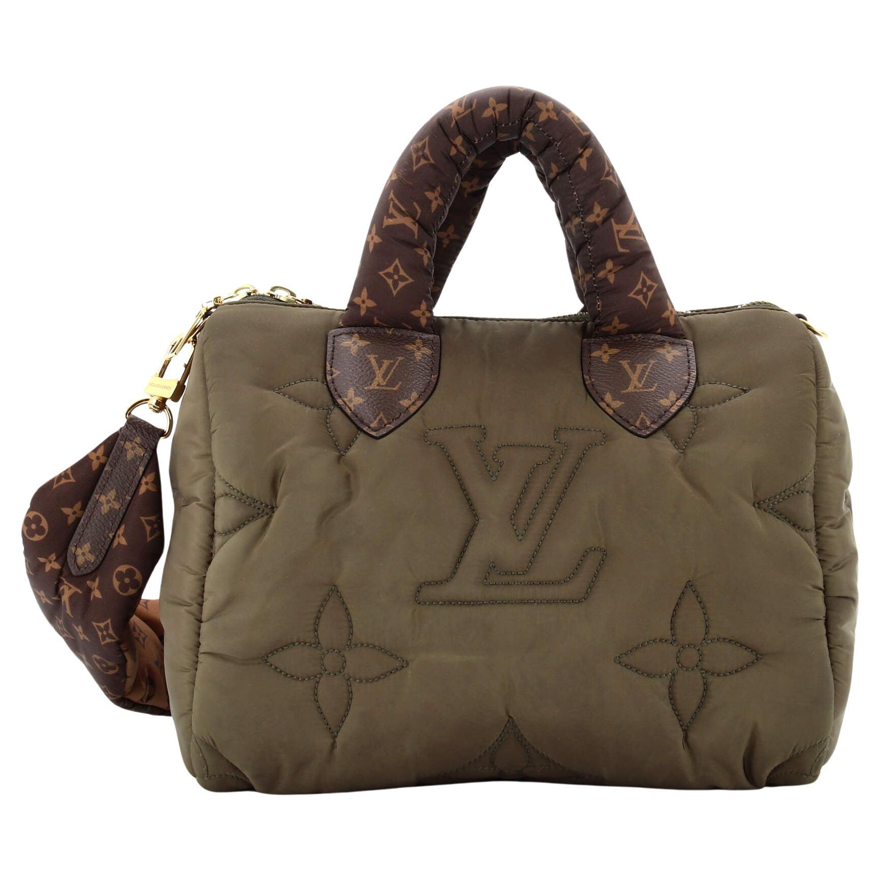 Louis Vuitton Speedy Bandouliere Bag Monogram Quilted Econyl Nylon 25 For Sale