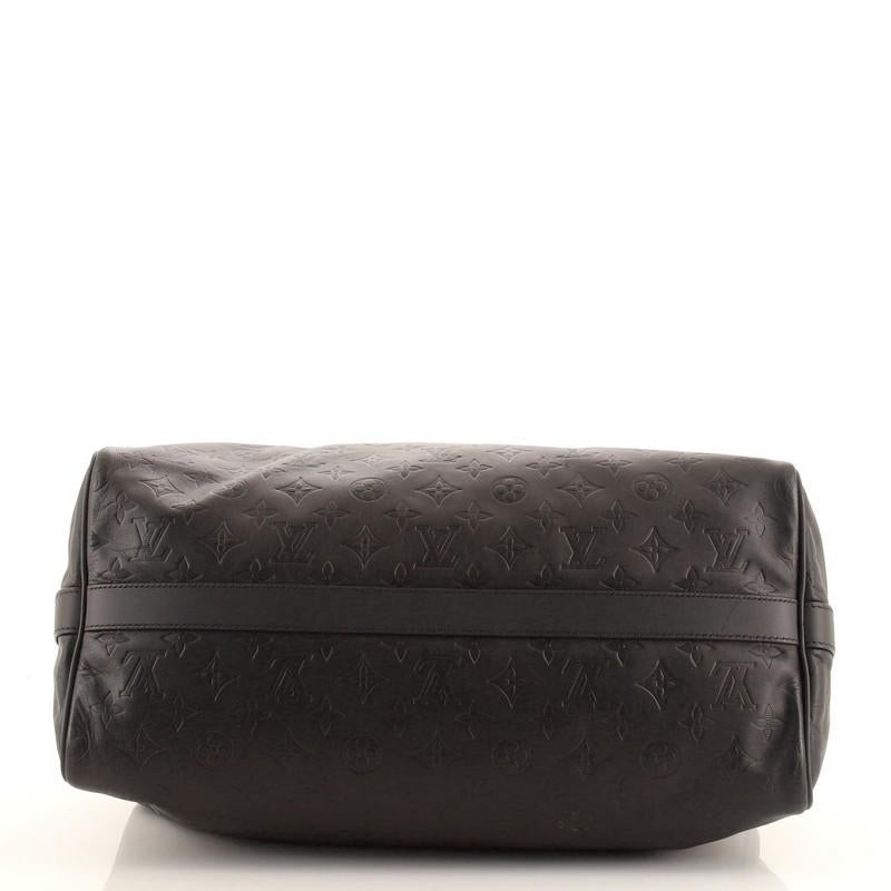 Women's or Men's Louis Vuitton Speedy Bandouliere Bag Monogram Shadow Leather 40