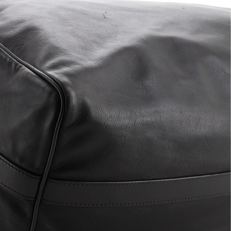 Black Louis Vuitton Speedy Bandouliere Bag Monogram Shadow Leather 40