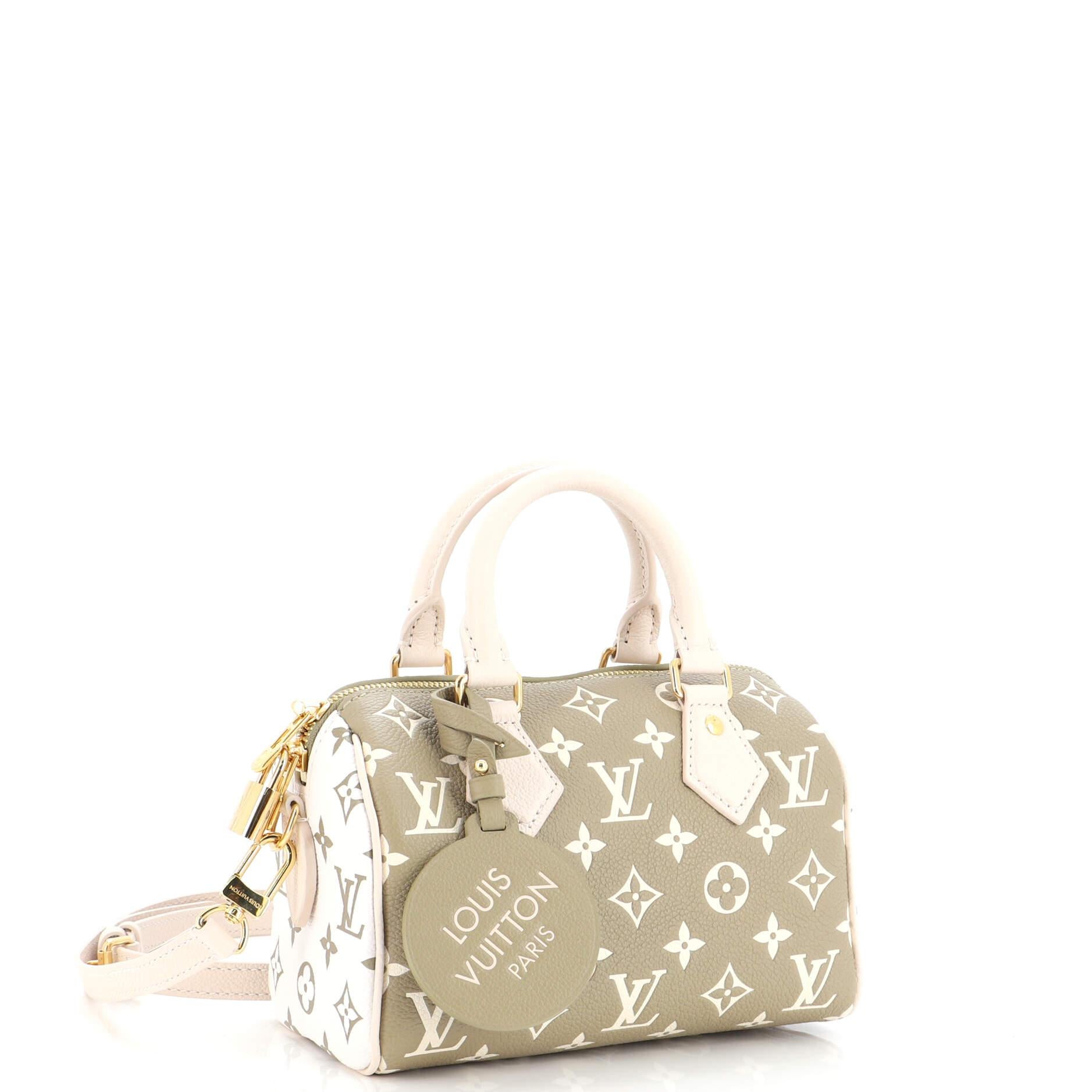 Louis Vuitton Speedy Bandouliere Monogram Giant 30 Khaki Green/White in  Coated Canvas with Gold-tone - US