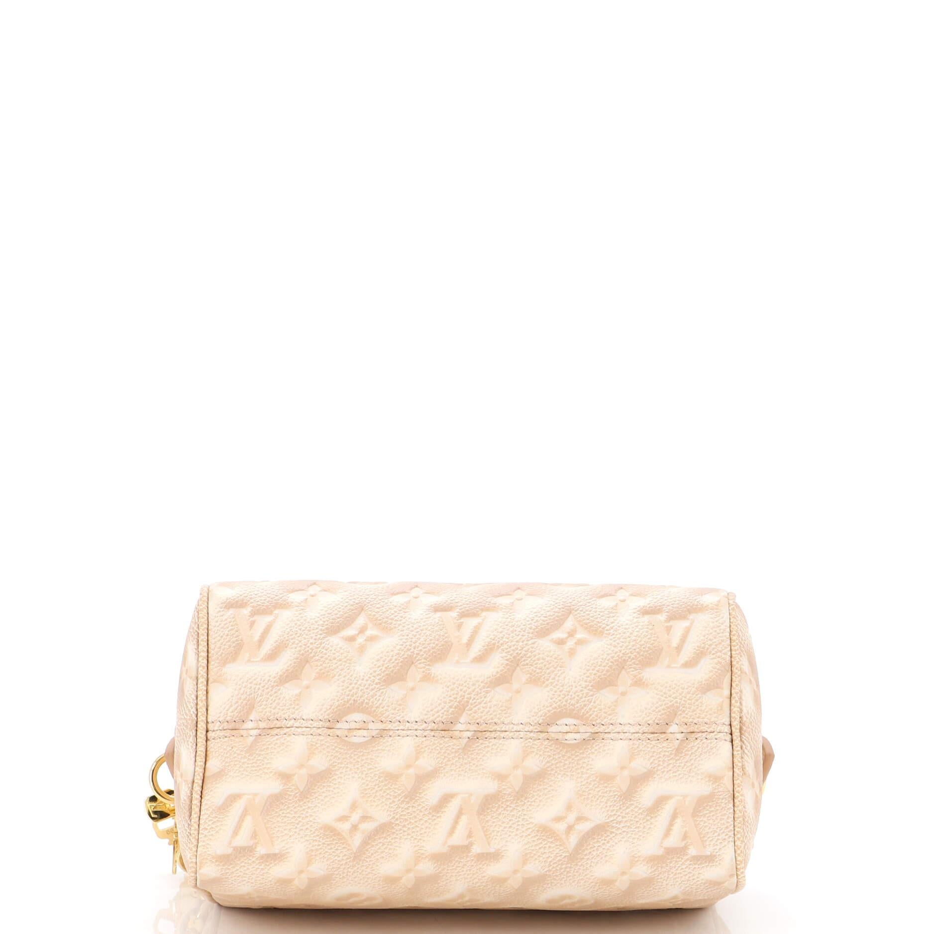 Louis Vuitton Speedy Bandouliere Bag Stardust Monogram Empreinte Leather In Good Condition In NY, NY