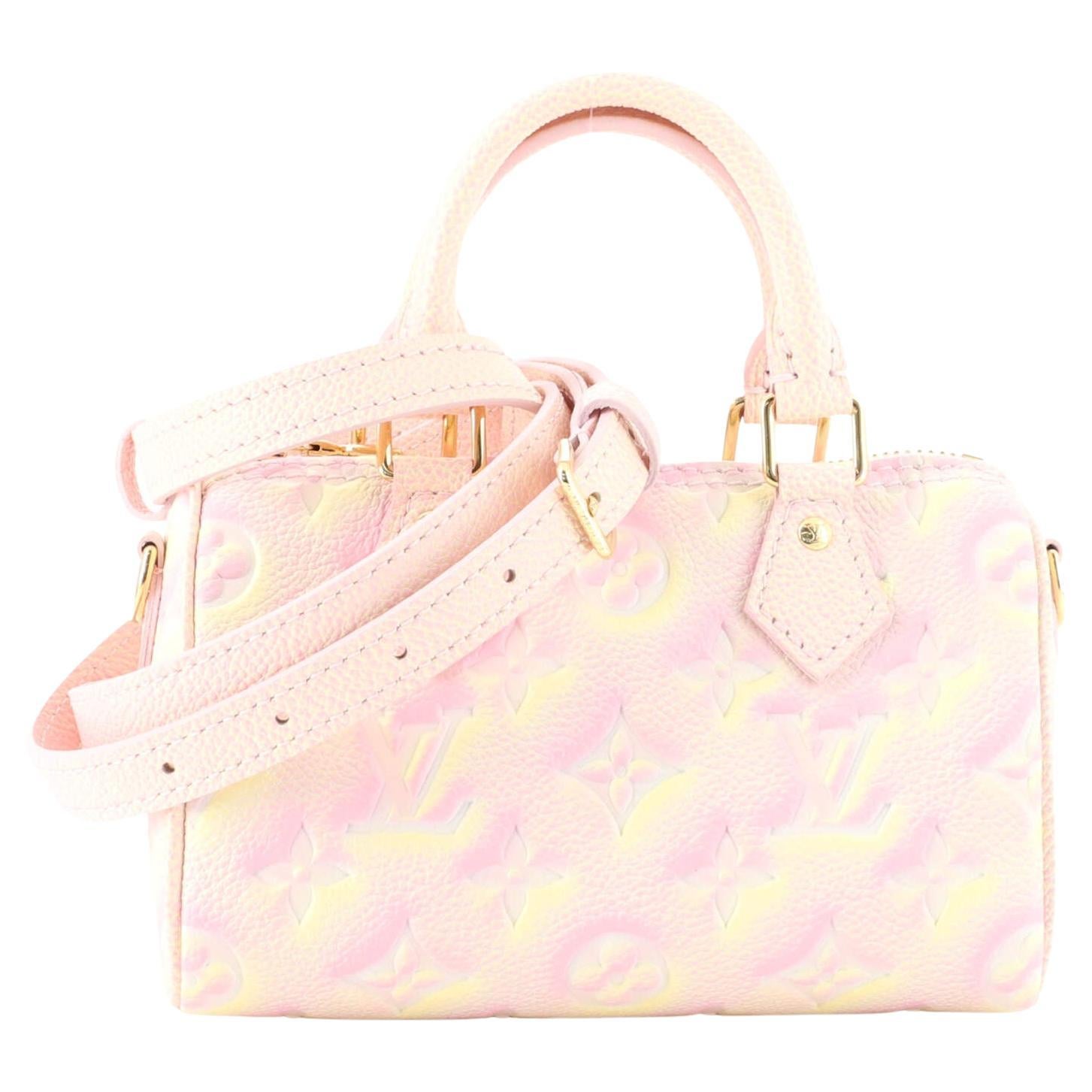 Louis Vuitton, Bags, Louis Vuitton Pink Speedy Vernis Nano Crossbody Tote  Mini Lv Barbie Bag Patent