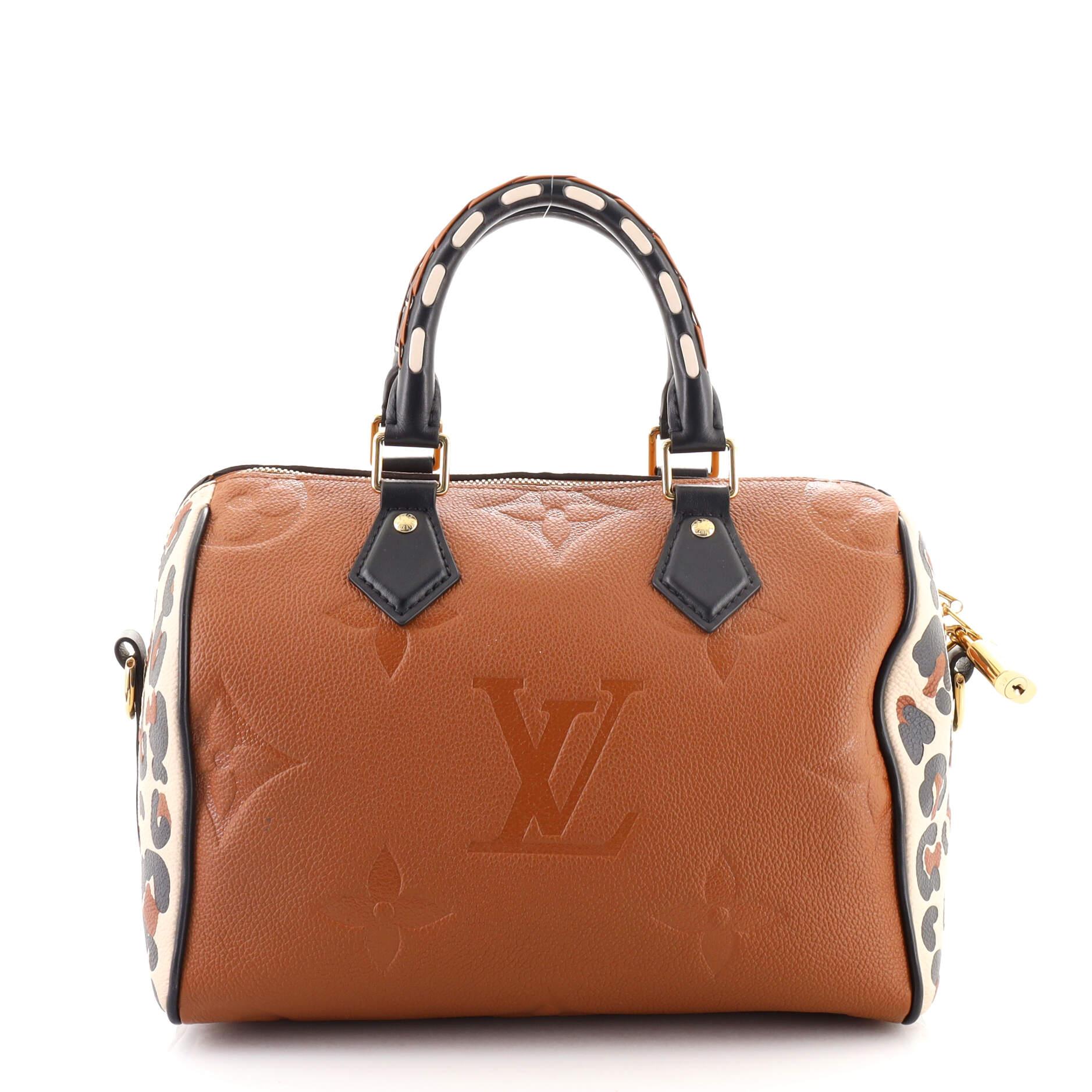 Louis Vuitton - Sac Speedy Bandoulière Wild at Heart - Monogramme Empreinte Gia Bon état à NY, NY