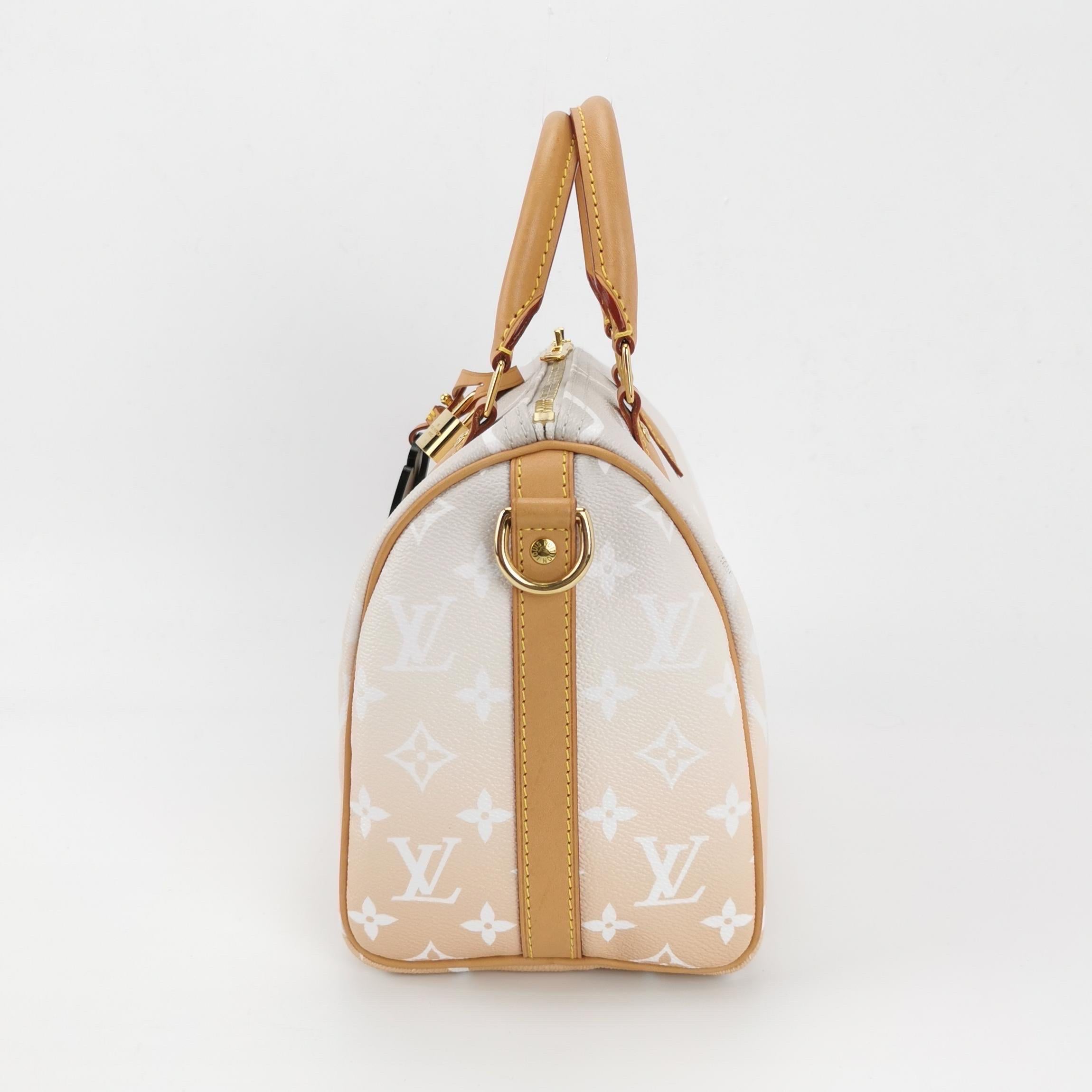 Beige Louis Vuitton Speedy Bandouliere By The Pool Monogram Giant 25 Crossbody Bag