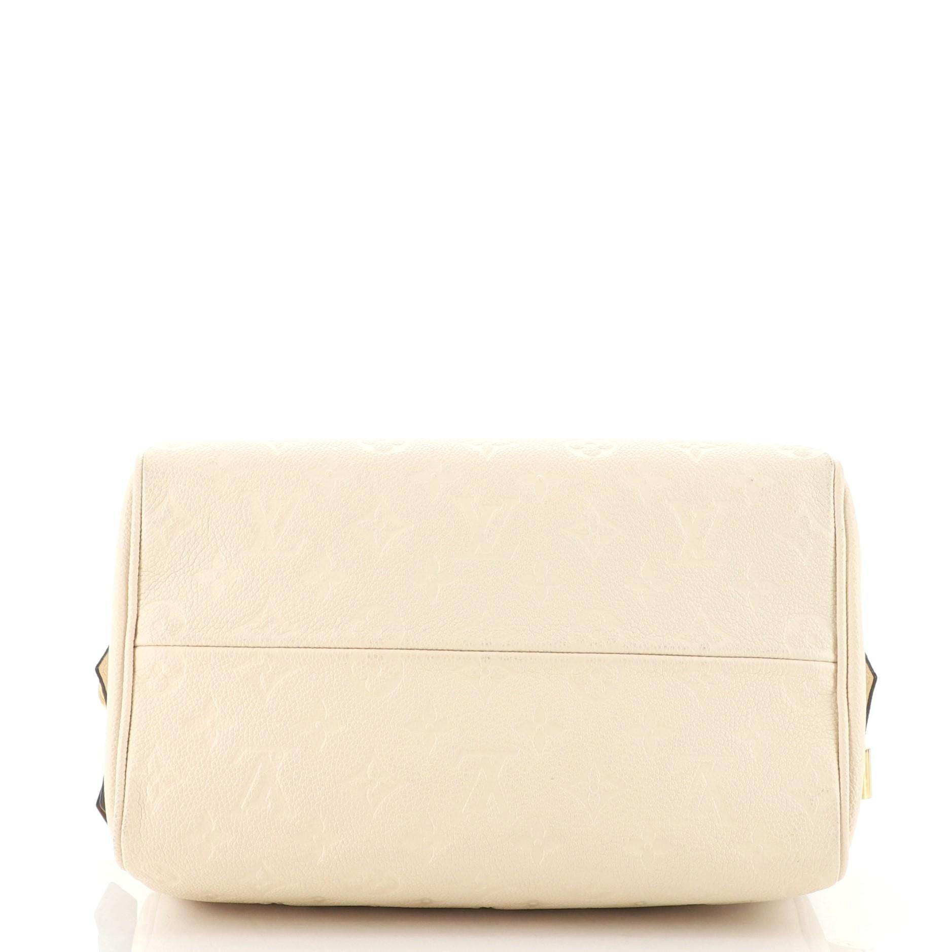Women's or Men's Louis Vuitton Speedy Bandouliere NM Bag Monogram Empreinte Leather 25