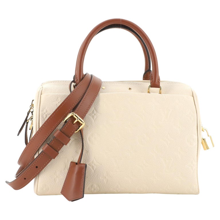 Louis Vuitton Speedy Bandouliere Bag Monogram Empreinte Leather 25