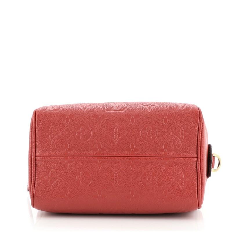 Brown Louis Vuitton Speedy Bandouliere NM Handbag Monogram Empreinte Leather 20