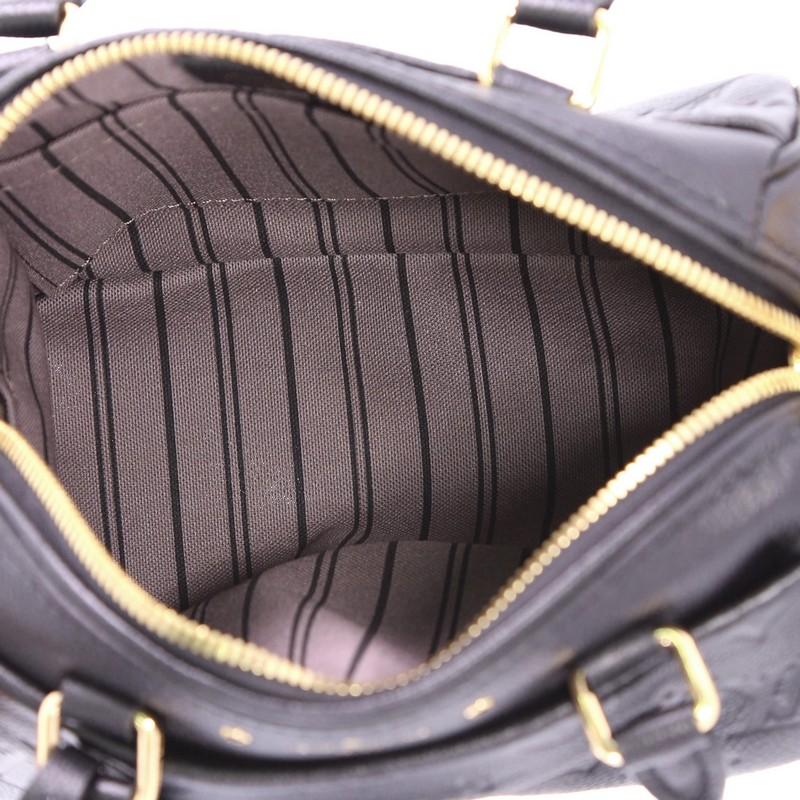 Black Louis Vuitton Speedy Bandouliere NM Handbag Monogram Empreinte Leather 20