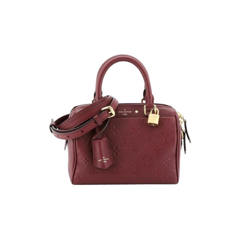 Louis Vuitton Speedy Bandouliere NM Handbag Monogram Empreinte Leather 20 