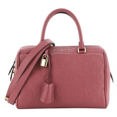 Louis Vuitton Speedy Bandouliere NM Handbag Monogram Empreinte Leather 25