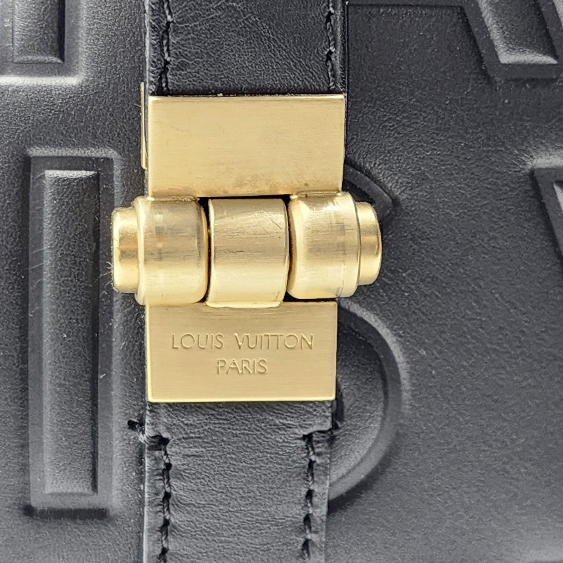 Louis Vuitton Speedy Cube 30 Bag - Embossed Leather - Black 6