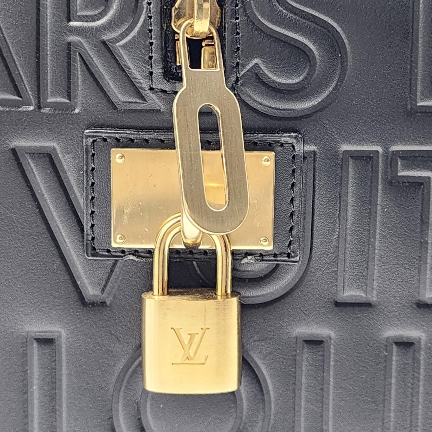 Louis Vuitton Speedy Cube 30 Bag - Embossed Leather - Black 5
