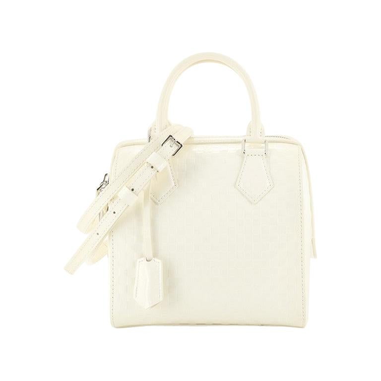Louis Vuitton Limited Edition Cream Damier Facette Speedy Cube Bag