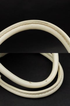 Louis Vuitton Speedy Damier Facette Cube 225784 White Patent Leather Satchel