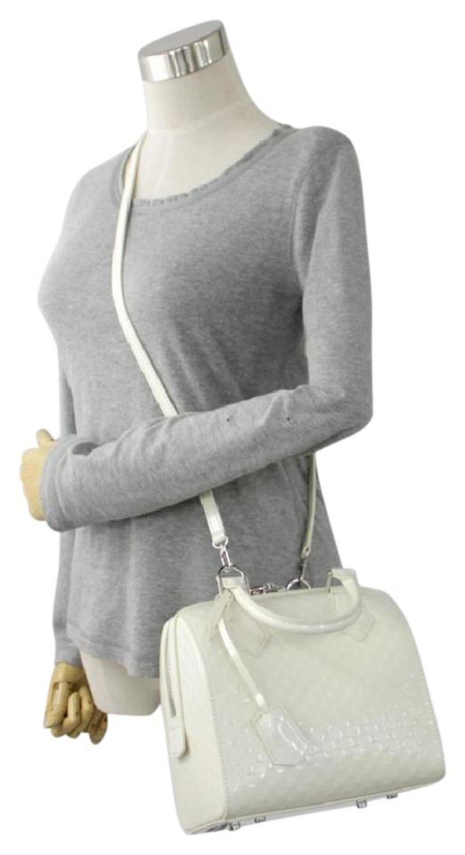 Louis Vuitton Speedy Damier Facette Pm 222152 Patent Leather Cross Body Bag For Sale 5