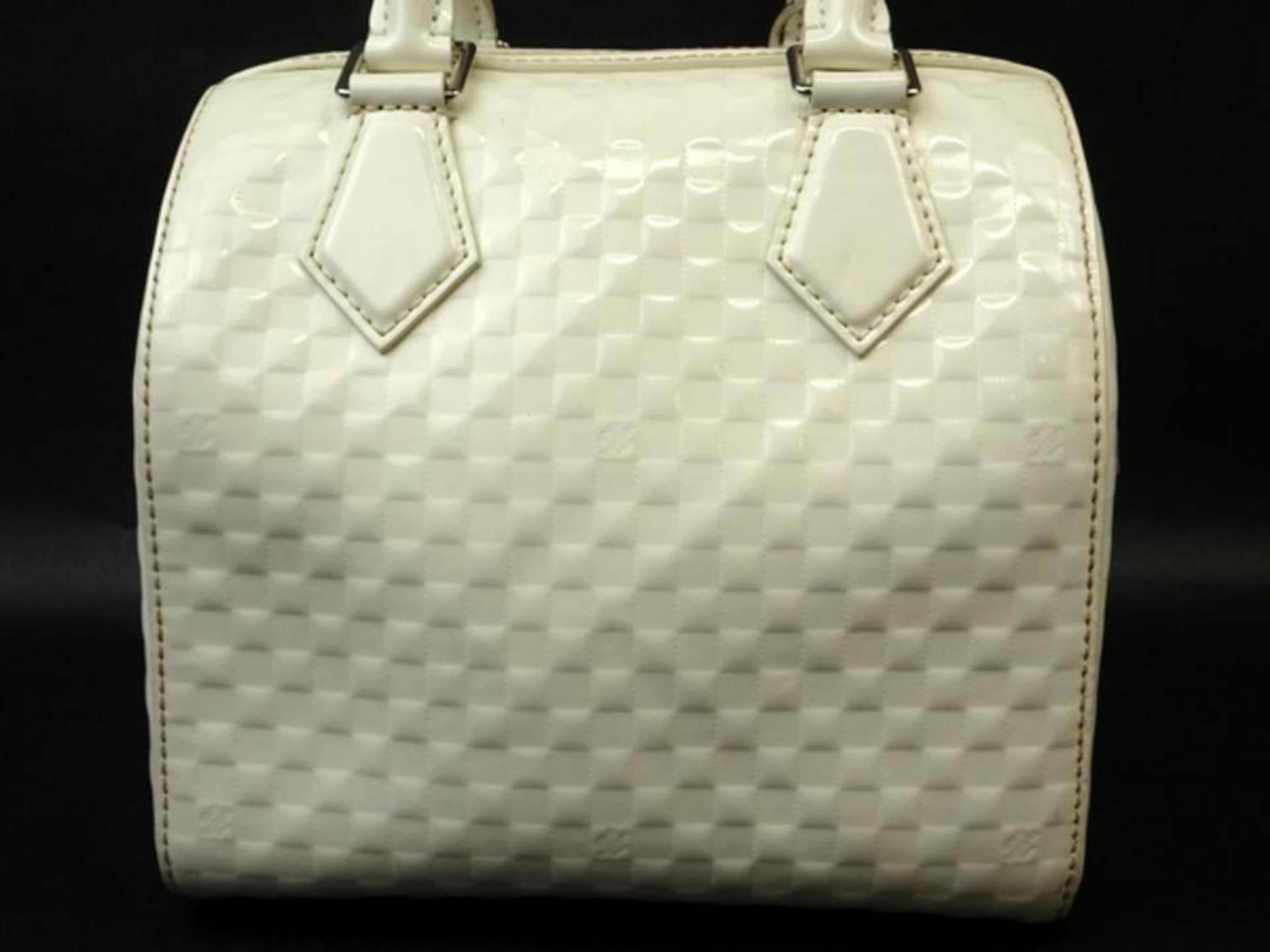 Louis Vuitton Speedy Damier Facette Pm 222152 Patent Leather Cross Body Bag For Sale 6