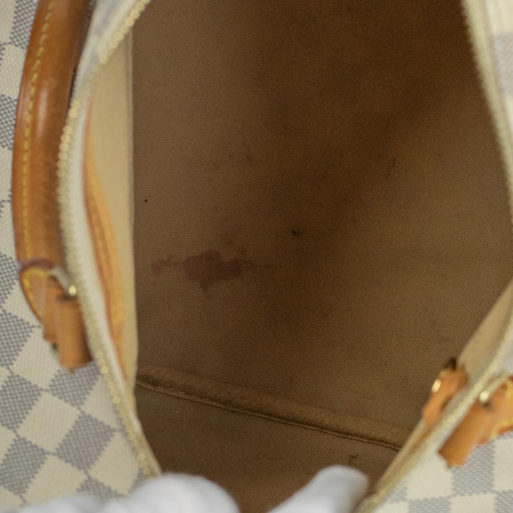 LOUIS VUITTON, Speedy Damier in weißer Leinwand im Angebot 1